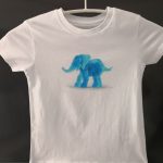 T-Shirt Tamu der kleine blaue Elefant - Vorderseite