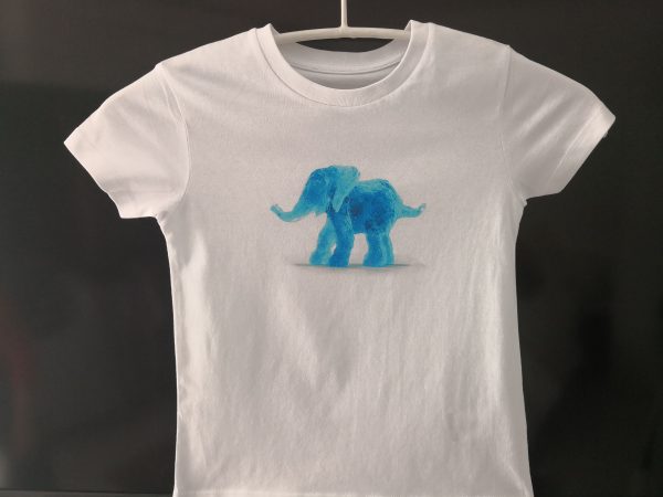 T-Shirt Tamu der kleine blaue Elefant - Vorderseite